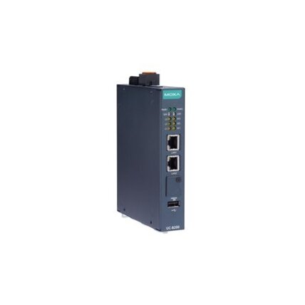 Moxa (UC-8210-T-LX-S) Arm Cortex-A7 dviejų branduolių 1 GHz IIoT tinklų sietuvas su integruotu TPM modulis, 1 CAN prievadas, 4 skaitmeniniai įėjimai (DI), 4 skaitmeniniai išėjimai (DO), Darbinė temperatūra: -40...85 °C