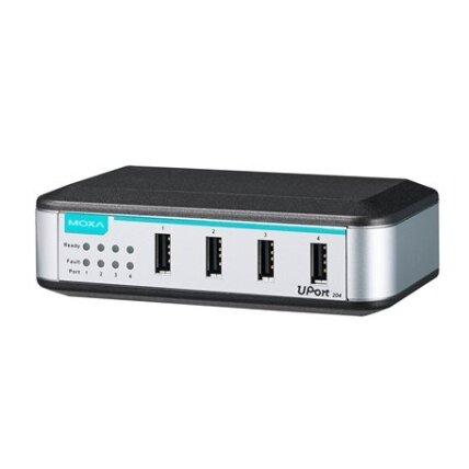 Moxa (UPort 204) 4 prievadų pradinio lygio USB šakotuvas, adapteris įtrauktas 2 Moxa (UPort 204) 4 prievadų pradinio lygio USB šakotuvas, adapteris įtrauktas 2