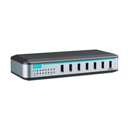 Moxa (UPort 207) 7 prievadų pradinio lygio USB šakotuvas, adapteris įtrauktas