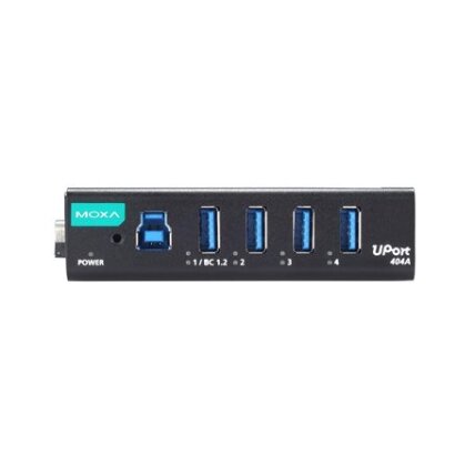 Moxa (UPort 407A-T) 7 prievadų pramoninis-grade USB 3.2 šakotuvai, Darbinė temperatūra: -40...85 °C 3