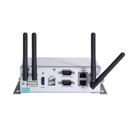 Moxa (V2201-E4-W-T) x86 įterptinis kompiuteris, komplektacija: Intel Atom® E3845 procesorius, 1 HDMI prievadas, 2 Ethernet prievadai, 2 nuosekliojo ryšio prievadai, 4 skaitmeniniai įėjimai (DI), 4 skaitmeniniai išėjimai (DO), 1 USB 3.0 prievadas, 2 USB 2. 2 Moxa (V2201-E4-W-T) x86 įterptinis kompiuteris, komplektacija: Intel Atom® E3845 procesorius, 1 HDMI prievadas, 2 Ethernet prievadai, 2 nuosekliojo ryšio prievadai, 4 skaitmeniniai įėjimai (DI), 4 skaitmeniniai išėjimai (DO), 1 USB 3.0 prievadas, 2 USB 2. 2