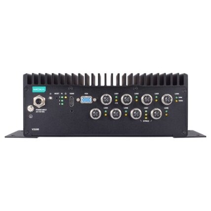 Moxa (V3210-TL7-8L-TSN-CT-T) x86 kompiuteris, komplektacija: Intel® Core™ i7-1185GRE procesorius, 8 GbE prievadai, 4 nuosekliojo ryšio prievadai, 2 skaitmeniniai įėjimai (DI), 2 skaitmeniniai išėjimai (DO), 2 USB prievadai, 1 HDMI prievadas, 1 VGA prievad 2 Moxa (V3210-TL7-8L-TSN-CT-T) x86 kompiuteris, komplektacija: Intel® Core™ i7-1185GRE procesorius, 8 GbE prievadai, 4 nuosekliojo ryšio prievadai, 2 skaitmeniniai įėjimai (DI), 2 skaitmeniniai išėjimai (DO), 2 USB prievadai, 1 HDMI prievadas, 1 VGA prievad 2