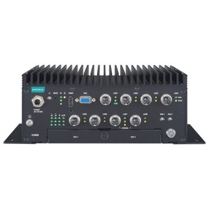 Moxa (V3404-TL3-W-CT-T) x86 kompiuteriai, komplektacija: Intel® Core™ i3-1115G4E procesorius, 4 GbE prievadai, 2 nuosekliojo ryšio prievadai, 2 skaitmeniniai įėjimai (DI), 2 skaitmeniniai išėjimai (DO), 2 USB 3.0 prievadai, 1 HDMI prievadas, 1 VGA prievad 2 Moxa (V3404-TL3-W-CT-T) x86 kompiuteriai, komplektacija: Intel® Core™ i3-1115G4E procesorius, 4 GbE prievadai, 2 nuosekliojo ryšio prievadai, 2 skaitmeniniai įėjimai (DI), 2 skaitmeniniai išėjimai (DO), 2 USB 3.0 prievadai, 1 HDMI prievadas, 1 VGA prievad 2