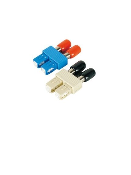Moxa (ADP-SCm-STf-M) Multi-mode male SC to female ST duplex adapter, grey color
