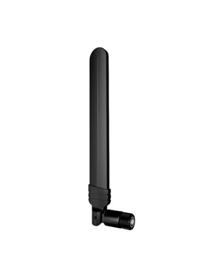 Moxa (ANT-WDB6-ARM-05) 2 dBi at 2.4 GHz or 2 dBi at 5 GHz or 3 dBi at 6 GHz, tri-band dipole antenna with RP-SMA (female) connector