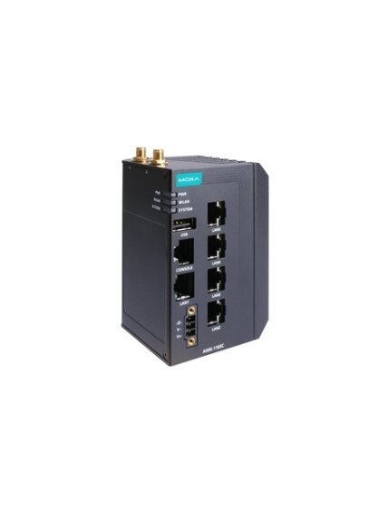 Moxa (AWK-1165C-UN-T) Industrial Wi-Fi 6 (802.11ax) wireless client with 5 10/100/1000BaseT(X) ports, IP30, UN band, -40 to 75°C operating temperature Moxa (AWK-1165C-UN-T) Industrial Wi-Fi 6 (802.11ax) wireless client with 5 10/100/1000BaseT(X) ports, IP30, UN band, -40 to 75°C operating temperature