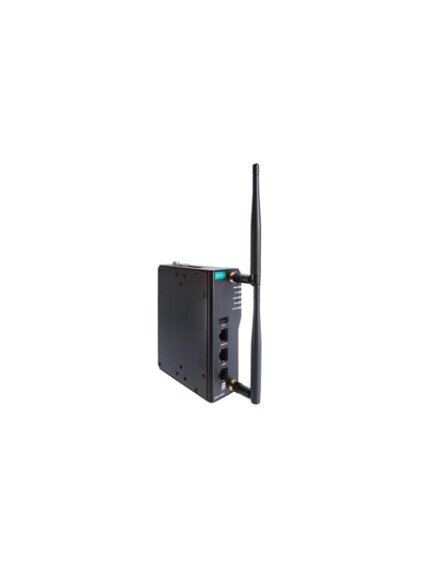 Moxa (AWK-3262A-US) Advanced industrial Wi-Fi 6 (802.11ax) wireless AP/bridge/client with 1 10/100/1000/2500BaseT(X) and 1 10/100/1000BaseT(X) port, IP30, US band, -25 to 60°C operating temperature