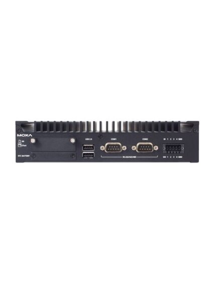 Moxa (BXP-A100-E2-T-Win10) Box computer with Intel Atom® x6211E processor, 2 LAN ports, 2 serial ports, 4 DIs, 4 DOs, 2 USB 3.0 ports, 4 USB 2.0 ports, 1 VGA port, 1 HDMI port, 1 CFast slot, 1 SD slot, 12/24 VDC power input, Windows 10 LTSC 2021 preinstal 2