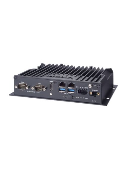 Moxa (BXP-A101-E2-T) Box computer with Intel Atom® x6211E processor, 2 LAN ports, 2 serial ports, 4 DIs, 4 DOs, 2 USB 3.0 ports, 1 HDMI port, 1 CFast slot, 1 SD slot, 12/24 VDC power input, -30 to 70°C operating temperature 2