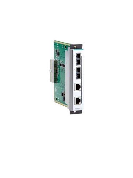 Moxa (CM-600-2MSC/2TX) Fast Ethernet interface module with 2 10/100BaseT(X) ports, RJ45 connectors, and 2 100BaseFX multi-mode ports, SC connectors, -40 to 75°C operating temperature Moxa (CM-600-2MSC/2TX) Fast Ethernet interface module with 2 10/100BaseT(X) ports, RJ45 connectors, and 2 100BaseFX multi-mode ports, SC connectors, -40 to 75°C operating temperature