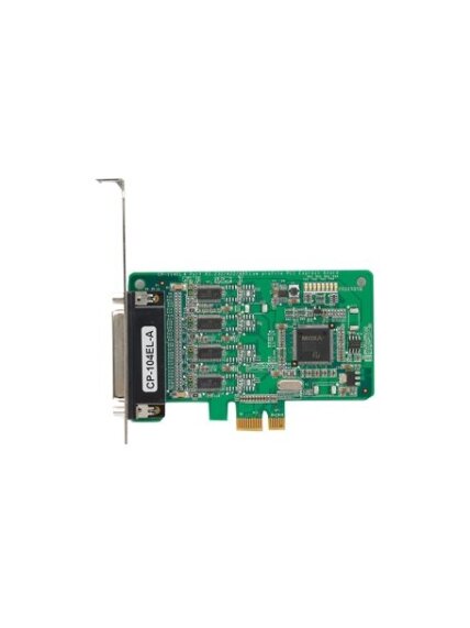 Moxa (CP-104EL-A-DB25M) 4-port RS-232 low-profile PCI Express x1 serial board (includes DB25 male cable)
