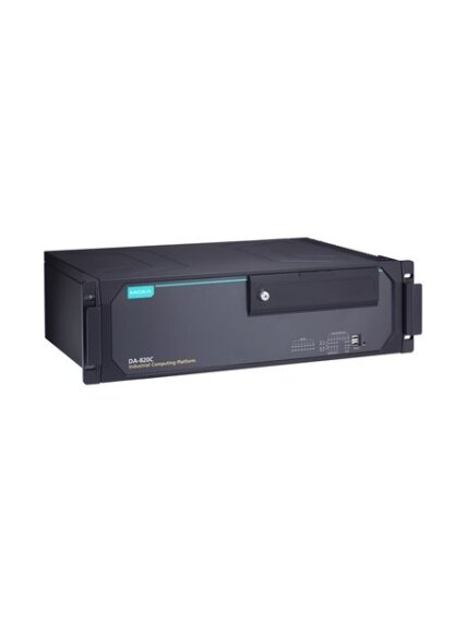 Moxa (DA-820C-KLXM-HH) x86 computer with Intel® Core™ Xeon E3-1505M v6 processor, 2 HDMI ports, 1 VGA port, 2 PS/2 ports, 4 Gigabit Ethernet ports, 2 RS/232/422/485 serial ports, 6 DIs, 2 DOs, 1 mSATA slot, 2 SSD slots, dual AC power, -25 to 55°C operatin Moxa (DA-820C-KLXM-HH) x86 computer with Intel® Core™ Xeon E3-1505M v6 processor, 2 HDMI ports, 1 VGA port, 2 PS/2 ports, 4 Gigabit Ethernet ports, 2 RS/232/422/485 serial ports, 6 DIs, 2 DOs, 1 mSATA slot, 2 SSD slots, dual AC power, -25 to 55°C operatin