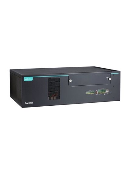 Moxa (DA-820E-C7-L-T) IEC 61850-3 3U rackmount computer with 13th Gen Intel® Core™ i7-1370PE processor, 4 GbE ports, 2 RS-232/422/485 serial ports, 6 DIs, 2 DOs, 3 USB 3.0 ports, 2 USB 2.0 ports, 2 HDMI ports, 1 VGA port, 1 M.2 M-key slot, 4 SATA slots, 1 Moxa (DA-820E-C7-L-T) IEC 61850-3 3U rackmount computer with 13th Gen Intel® Core™ i7-1370PE processor, 4 GbE ports, 2 RS-232/422/485 serial ports, 6 DIs, 2 DOs, 3 USB 3.0 ports, 2 USB 2.0 ports, 2 HDMI ports, 1 VGA port, 1 M.2 M-key slot, 4 SATA slots, 1
