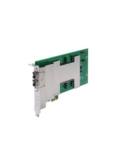 Moxa (DE-FX02-SFP-T) 2-port 100 Mbps fiber card, 2 SFP slots, PCIe interface, -40 to 75°C operating temperature (SFP module excluded) Moxa (DE-FX02-SFP-T) 2-port 100 Mbps fiber card, 2 SFP slots, PCIe interface, -40 to 75°C operating temperature (SFP module excluded)