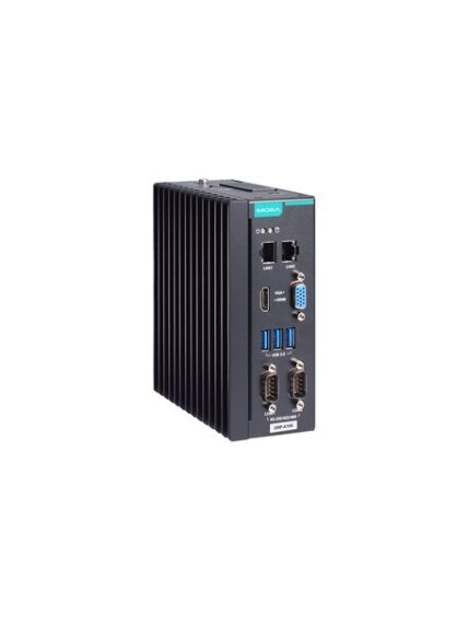 Moxa (DRP-A100-E4-T-Win10) DIN-rail computer with Intel Atom® x6425E processor, 2 LAN ports, 2 serial ports, 3 USB 3.0 ports, 1 VGA port, 1 HDMI port, 1 CFast slot, 1 SD slot, 12/24 VDC power input, Windows 10 LTSC 2021 preinstalled, -30 to 60°C operating Moxa (DRP-A100-E4-T-Win10) DIN-rail computer with Intel Atom® x6425E processor, 2 LAN ports, 2 serial ports, 3 USB 3.0 ports, 1 VGA port, 1 HDMI port, 1 CFast slot, 1 SD slot, 12/24 VDC power input, Windows 10 LTSC 2021 preinstalled, -30 to 60°C operating