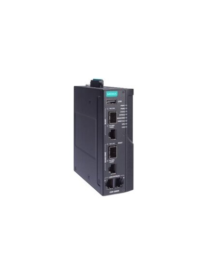Moxa (EDR-G9004-VPN-2MGTXSFP) Industrial secure router with 2 Gigabit copper ports with Gen3 Bypass, 2 Gigabit copper/SFP combo ports with firewall/NAT/VPN, 12/24/48 VDC input voltage, -10 to 60°C operating temperature Moxa (EDR-G9004-VPN-2MGTXSFP) Industrial secure router with 2 Gigabit copper ports with Gen3 Bypass, 2 Gigabit copper/SFP combo ports with firewall/NAT/VPN, 12/24/48 VDC input voltage, -10 to 60°C operating temperature