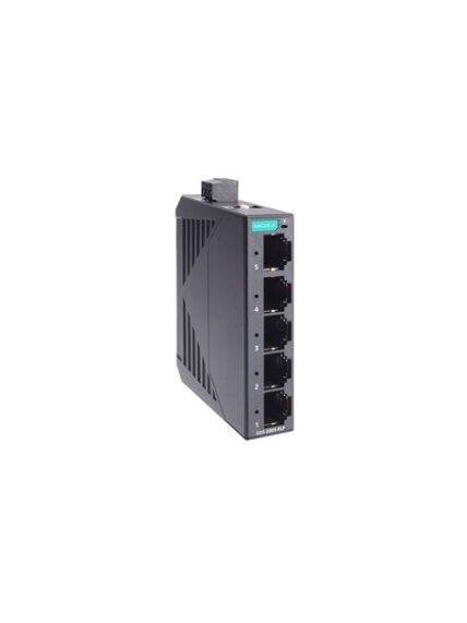 Moxa (EDS-2005-ELP) Unmanaged Fast Ethernet switch with 5 10/100BaseT(X) ports, 12/24/48 power input, plastic housing, -10 to 60°C operating temperature Moxa (EDS-2005-ELP) Unmanaged Fast Ethernet switch with 5 10/100BaseT(X) ports, 12/24/48 power input, plastic housing, -10 to 60°C operating temperature
