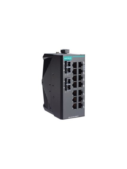 Moxa (EDS-2016-ML-MM-SC) Unmanaged Ethernet switch with 14 10/100BaseT(X) ports, 2 100BaseFX multi-mode ports with SC connectors, -10 to 60°C operating temperature Moxa (EDS-2016-ML-MM-SC) Unmanaged Ethernet switch with 14 10/100BaseT(X) ports, 2 100BaseFX multi-mode ports with SC connectors, -10 to 60°C operating temperature