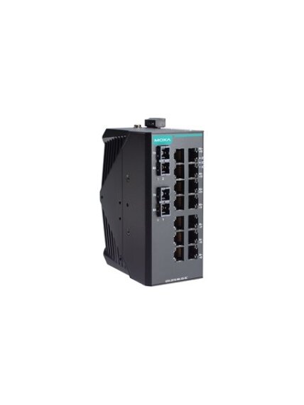Moxa (EDS-2016-ML-SS-SC) Unmanaged Ethernet switch with 14 10/100BaseT(X) ports, 2 100BaseFX single-mode ports with SC connectors, -10 to 60°C operating temperature Moxa (EDS-2016-ML-SS-SC) Unmanaged Ethernet switch with 14 10/100BaseT(X) ports, 2 100BaseFX single-mode ports with SC connectors, -10 to 60°C operating temperature