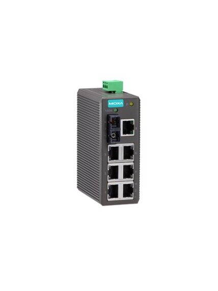 Moxa (EDS-208-M-SC) Entry-level unmanaged Ethernet switch with 7 10/100BaseT(X) ports, 1 100BaseFX multi-mode port with SC connector, plastic housing, -10 to 60°C operating temperature Moxa (EDS-208-M-SC) Entry-level unmanaged Ethernet switch with 7 10/100BaseT(X) ports, 1 100BaseFX multi-mode port with SC connector, plastic housing, -10 to 60°C operating temperature