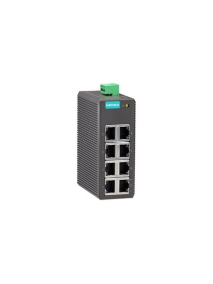 Moxa (EDS-208) Entry-level unmanaged Ethernet switch with 8 10/100BaseT(X) ports, plastic housing, -10 to 60°C operating temperature Moxa (EDS-208) Entry-level unmanaged Ethernet switch with 8 10/100BaseT(X) ports, plastic housing, -10 to 60°C operating temperature