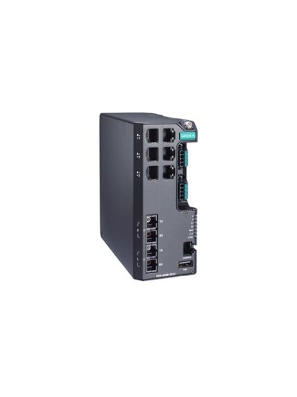 Moxa (EDS-4008-2SSC-LV-T) Managed Ethernet switch with 6 10/100BaseT(X) ports, 2 100BaseFX single-mode ports with SC connectors, dual power supply 12/24/48 VDC, -40 to 75°C operating temperature Moxa (EDS-4008-2SSC-LV-T) Managed Ethernet switch with 6 10/100BaseT(X) ports, 2 100BaseFX single-mode ports with SC connectors, dual power supply 12/24/48 VDC, -40 to 75°C operating temperature