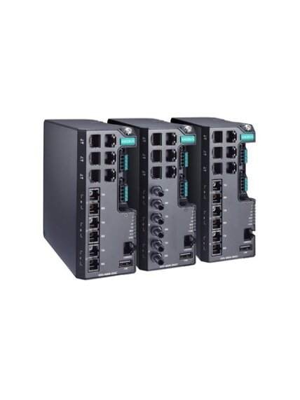 Moxa (EDS-4009-3MST-LV) Managed Ethernet switch with 6 10/100BaseT(X) ports, 3 100BaseFX multi-mode ports with ST connectors, dual power supply 12/24/48 VDC, -10 to 60°C operating temperature 1 Moxa (EDS-4009-3MST-LV) Managed Ethernet switch with 6 10/100BaseT(X) ports, 3 100BaseFX multi-mode ports with ST connectors, dual power supply 12/24/48 VDC, -10 to 60°C operating temperature 1