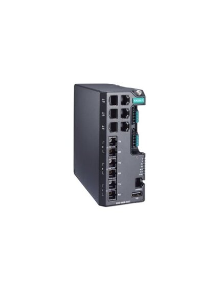 Moxa (EDS-4009-3SSC-LV) Managed Ethernet switch with 6 10/100BaseT(X) ports, 3 100BaseFX single-mode ports with SC connectors, dual power supply 12/24/48 VDC, -10 to 60°C operating temperature Moxa (EDS-4009-3SSC-LV) Managed Ethernet switch with 6 10/100BaseT(X) ports, 3 100BaseFX single-mode ports with SC connectors, dual power supply 12/24/48 VDC, -10 to 60°C operating temperature