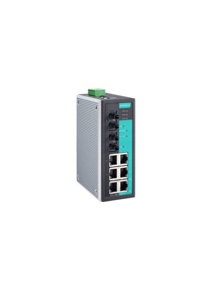 Moxa (EDS-408A-1M2S-SC-T) Entry-level managed Ethernet switch with 5 10/100BaseT(X) ports, 1 100BaseFX multi-mode port, 2 100BaseFX single-mode ports with SC connectors, -40 to 75°C operating temperature 3 Moxa (EDS-408A-1M2S-SC-T) Entry-level managed Ethernet switch with 5 10/100BaseT(X) ports, 1 100BaseFX multi-mode port, 2 100BaseFX single-mode ports with SC connectors, -40 to 75°C operating temperature 3