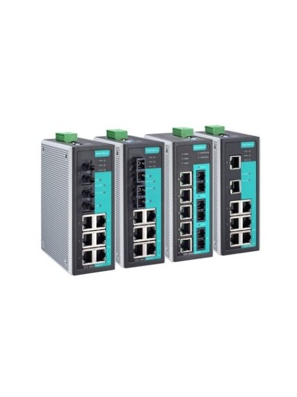 Moxa (EDS-408A-2M1S-SC-T) Entry-level managed Ethernet switch with 5 10/100BaseT(X) ports, 2 100BaseFX multi-mode ports, 1 100BaseFX single-mode port with SC connectors, -40 to 75°C operating temperature 1 Moxa (EDS-408A-2M1S-SC-T) Entry-level managed Ethernet switch with 5 10/100BaseT(X) ports, 2 100BaseFX multi-mode ports, 1 100BaseFX single-mode port with SC connectors, -40 to 75°C operating temperature 1