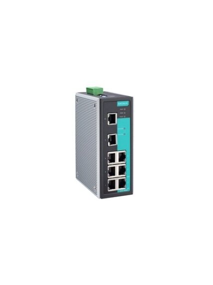 Moxa (EDS-408A-EIP) Entry-level managed Ethernet switch with 8 10/100BaseT(X) ports, EtherNet/IP enabled, 0 to 60°C operating temperature