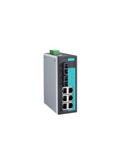 Moxa (EDS-408A-SS-SC-T) Entry-level managed Ethernet switch with 6 10/100BaseT(X) ports, 2 100BaseFX single-mode ports with SC connectors, -40 to 75°C operating temperature Moxa (EDS-408A-SS-SC-T) Entry-level managed Ethernet switch with 6 10/100BaseT(X) ports, 2 100BaseFX single-mode ports with SC connectors, -40 to 75°C operating temperature