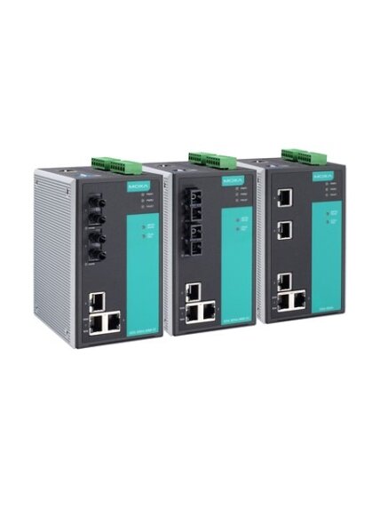 Moxa (EDS-505A-MM-ST-T) Managed Ethernet switch with 3 10/100BaseT(X) ports, 2 100BaseFX multi-mode ports with ST connectors, -40 to 75°C operating temperature 1 Moxa (EDS-505A-MM-ST-T) Managed Ethernet switch with 3 10/100BaseT(X) ports, 2 100BaseFX multi-mode ports with ST connectors, -40 to 75°C operating temperature 1