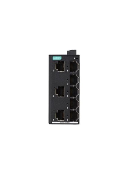 Moxa (EDS-G2008-EL-T) Unmanaged full Gigabit Ethernet switch with 8 10/100/1000 BaseT(X) ports, 12/24/48 power input, metal housing, -40 to 75°C operating temperature 2