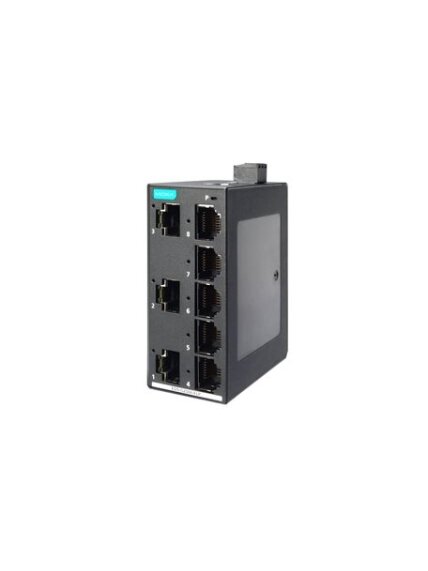 Moxa (EDS-G2008-ELP) Unmanaged full Gigabit Ethernet switch with 8 10/100/1000 BaseT(X) ports, 12/24/48 power input, plastic housing, -10 to 60°C operating temperature 3