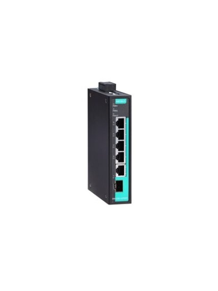 Moxa (EDS-G205-1GTXSFP) Unmanaged full Gigabit Ethernet switch with 4 10/100/1000BaseT(X) ports, 1 combo 10/100/1000BaseT(X) or 100/1000BaseSFP port, -10 to 60°C operating temperature