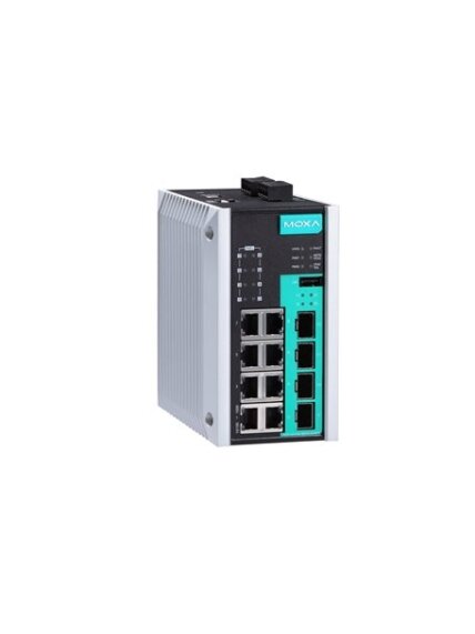 Moxa (EDS-G512E-4GSFP) 12-port full Gigabit managed Ethernet switch with 8 10/100/1000BaseT(X) ports, 4 Gigabit SFP slots, -10 to 60°C operating temperature 2 Moxa (EDS-G512E-4GSFP) 12-port full Gigabit managed Ethernet switch with 8 10/100/1000BaseT(X) ports, 4 Gigabit SFP slots, -10 to 60°C operating temperature 2