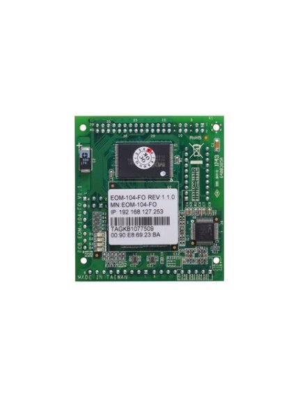Moxa (EOM-104-FO) Embedded managed Ethernet switch module with 2 10/100BaseT(X) and 2 100BaseFX ports, -40 to 75°C operating temperature Moxa (EOM-104-FO) Embedded managed Ethernet switch module with 2 10/100BaseT(X) and 2 100BaseFX ports, -40 to 75°C operating temperature