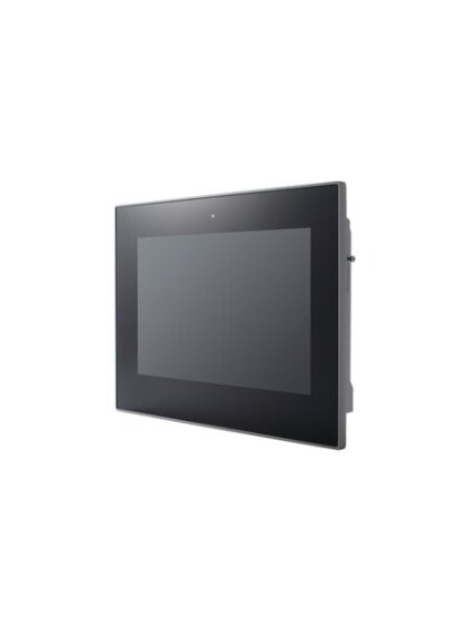 Moxa (EXPC-F2120W-TL1-DC) 12.1-inch flat-panel fanless industrial computer with Intel® Celeron® 6305E processor, 1200-nit PCAP touchscreen, 4 Ethernet ports, 3 serial ports, 1 VGA port, 1 DisplayPort, 9 to 36 VDC power input, IP66 (front), IP42 (rear), -4 2