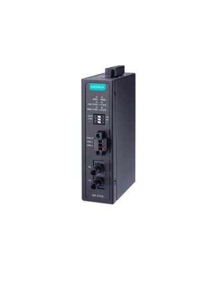 Moxa (ICF-1171I-S-ST) Industrial CAN-to-fiber converter for distance extension, ST single-mode 3