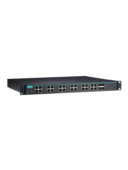 Moxa (IKS-G6524A-4GTXSFP-HV-HV-T) Layer 2 full Gigabit managed Ethernet switch with 20 10/100/1000BaseT(X) ports, 4 10/100/1000BaseT(X) or 100/1000BaseSFP slot combo ports, 2 isolated power supplies (85 to 264 VAC), -40 to 75°C operating temperature 2 Moxa (IKS-G6524A-4GTXSFP-HV-HV-T) Layer 2 full Gigabit managed Ethernet switch with 20 10/100/1000BaseT(X) ports, 4 10/100/1000BaseT(X) or 100/1000BaseSFP slot combo ports, 2 isolated power supplies (85 to 264 VAC), -40 to 75°C operating temperature 2