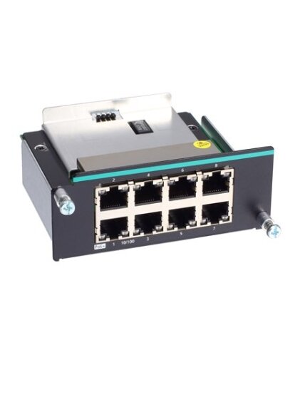 Moxa (IM-6700A-8PoE) Fast Ethernet PoE+ module with 8 100BaseT(X) PoE/PoE+ ports (for IKS-6728A-8PoE Series only)