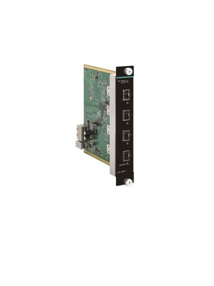 Moxa (IM-G7000A-4GSFP) Gigabit Ethernet interface module with 4 100/1000BaseSFP slots, -10 to 60°C operating temperature