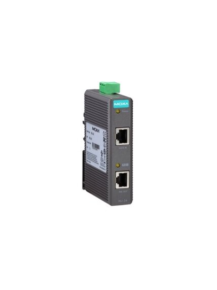 Moxa (INJ-24-T) PoE+ Injector, maximum output of 30 W at 24/48 VDC, -40 to 75°C operating temperature Moxa (INJ-24-T) PoE+ Injector, maximum output of 30 W at 24/48 VDC, -40 to 75°C operating temperature