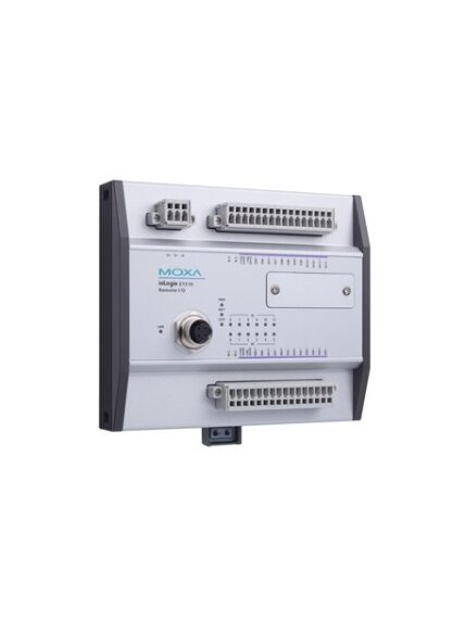 Moxa (ioLogik E1510-M12-CT-T) Rugged I/O, 12 DIs, -40 to 85°C operating temperature, conformal coating