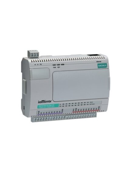 Moxa (ioMirror E3210) Universal Peer-to-Peer I/O, 8 DIs, 8 DOs, -10 to 60°C operating temperature