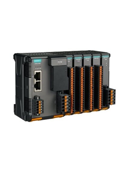 Moxa (ioThinx 4533-LX) Advanced modular controller with built-in serial port, dual-core 1 GHz CPU, Linux, -20 to 60°C operating temperature
