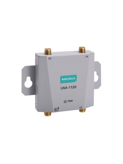 Moxa (LNA-1120-T) Industrial 5G low-noise amplifier, n48, n78, n79, n1, n3, and n7 bands, IP30, -40°C to 70°C operating temperature Moxa (LNA-1120-T) Industrial 5G low-noise amplifier, n48, n78, n79, n1, n3, and n7 bands, IP30, -40°C to 70°C operating temperature