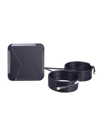 Moxa (MAT-5G-PA-SM-2-06-3m) 6 dBi MIMO panel antenna with 2 SMA (male) connectors for cellular applications, 3 m cable 1