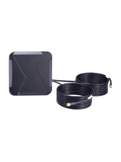 Moxa (MAT-5G-PA-SM-2-06-3m) 6 dBi MIMO panel antenna with 2 SMA (male) connectors for cellular applications, 3 m cable 2 Moxa (MAT-5G-PA-SM-2-06-3m) 6 dBi MIMO panel antenna with 2 SMA (male) connectors for cellular applications, 3 m cable 2